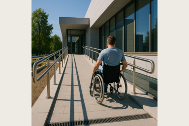 Universal Accesibility Ramp Wheelchair